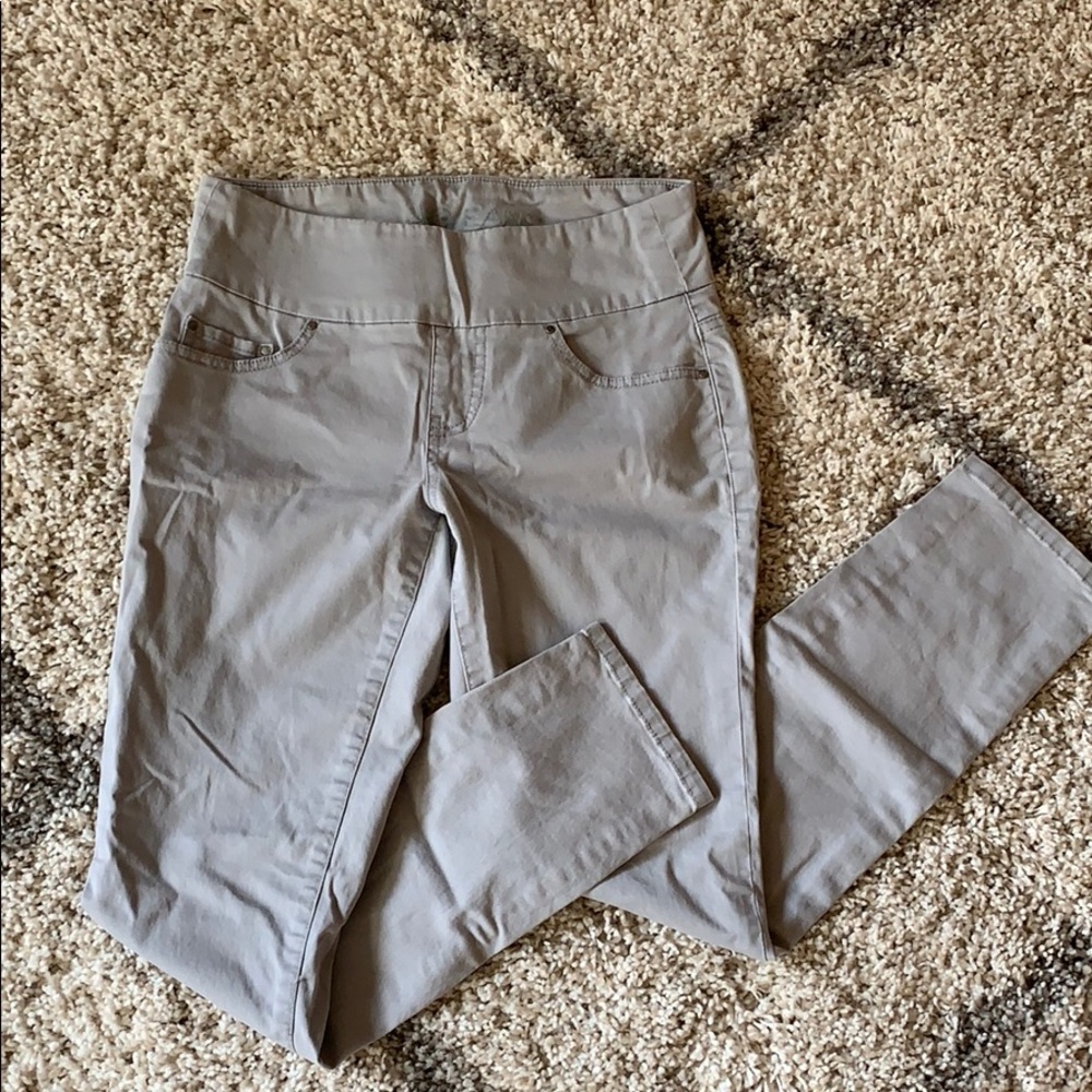 Jag Jeans high rise slim ankle gray jean, size 2